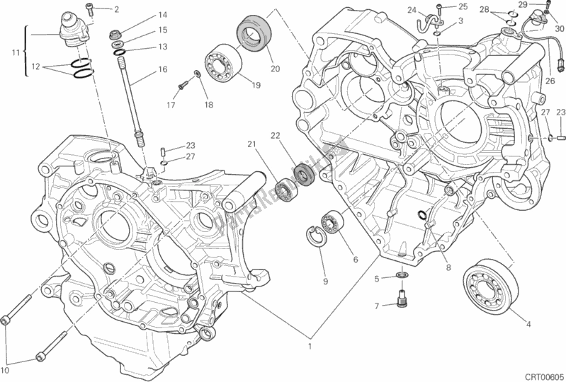 Todas as partes de Bloco Do Motor do Ducati Superbike 848 EVO 2013